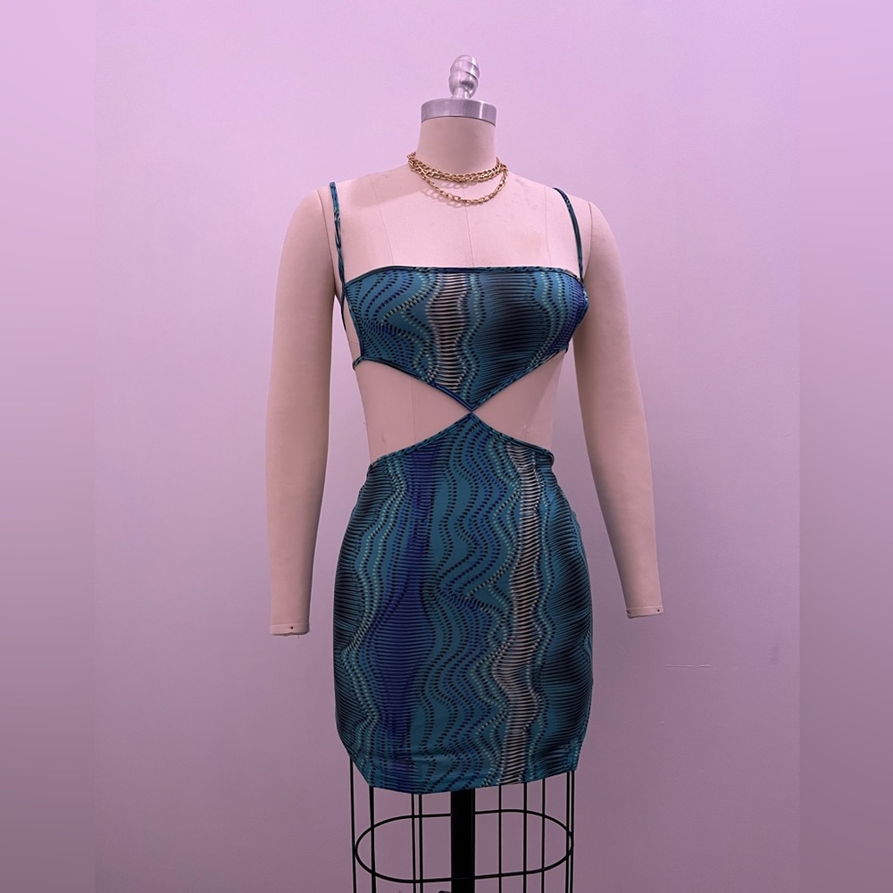 Multi colored  fitted dress